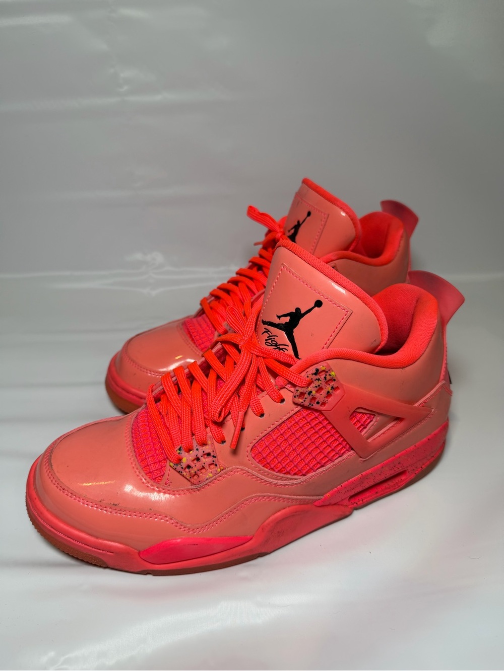 Nike Air Jordan 4 Retro NRG Hot Punch Women's Size 10 - Picture 5 of 10